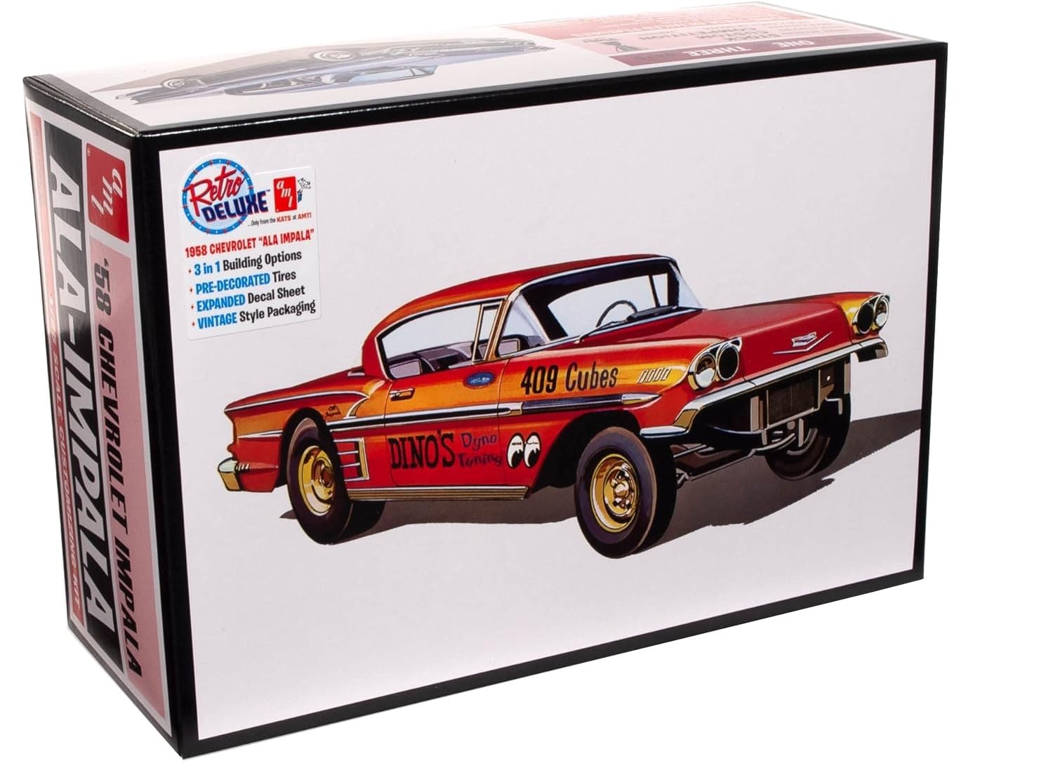 

Platz AMT 1958 Chevy Impala Hardtop Ara Impala Пластиковая модель AMT1301 1/25