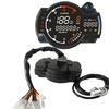 Weatherproof 12V Motorcycle Dashboard Speedometer Digital Odometer Fuel Gauge Monitoring System Weatherproof ABS Design