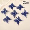 Gradient Color Organza Fabric Butterfly Appliques 10/20pcs Translucent Chiffon Butterfly For DIY Sewing Craft Decoration 5cm