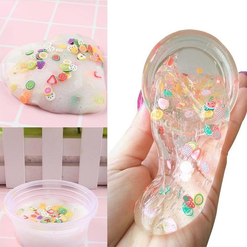 Fruchtkristallfarbener Tonknete-DIY-Spielzeug