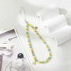 Cute Acrylic Wristband Mobile Phone Strap Five-Pointed Star Keychain Phone Bead Charm Straps Beaded Lanyard Decorative