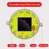 Solar Power Mortorcycle 12LED Warning Light Night Ride Tail Light Anti-rear Strobe RGB Light with Reflective Sticker