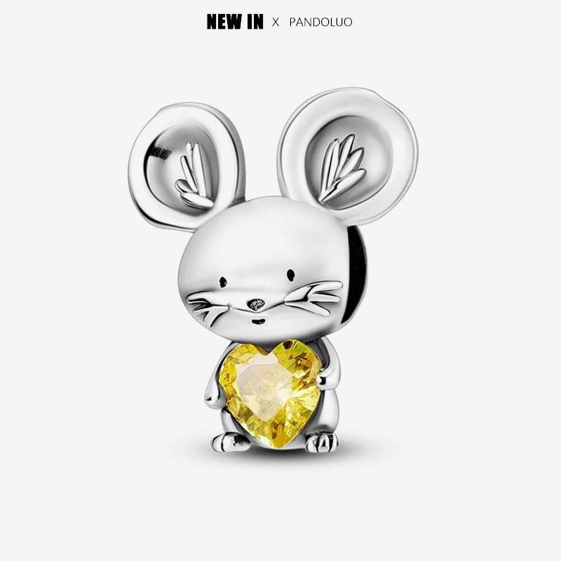 New In Copper Cute Pet Animal Shapes Charm Beads Fits Pandach Original Charms Bracelet For Women Pendant Bead Jewelry