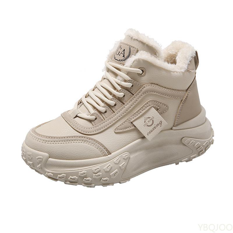 Mode Winter neue modische vielseitige High-Top Damen Schuhe dick besohlt lässig bequem Damen Schuhe minimalistische Wurmschuhe