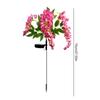 2Pcs Solar Powered Wisteria Flower Lawn Lamp IP65 Waterproof LED Wisteria Flower Lamp Last Up To 8H Courtyard Garden Decoration
