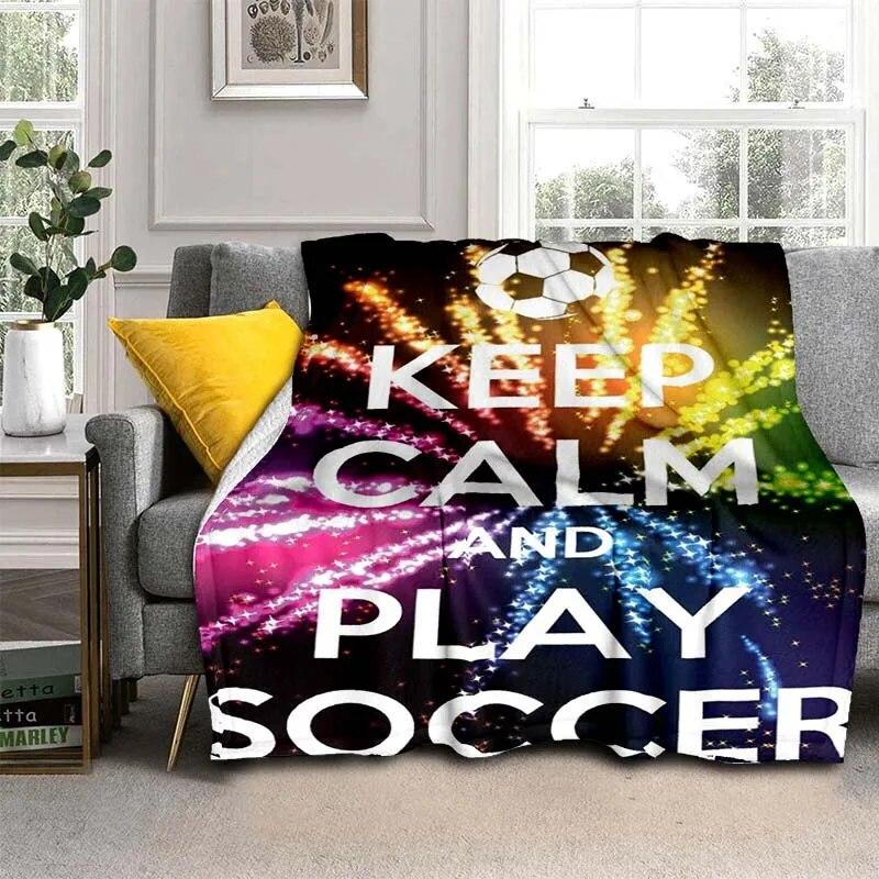 3D Print Football  Blanket For All Season,Warm and Soft Blanket  For Couch Sofa Office Home Travel Camping Birthday Gift