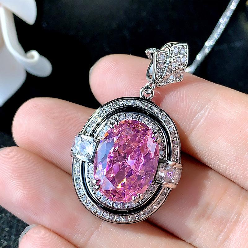 

Комплект ювелирных изделий Цирконий Кольцо Ожерелье Высокого Класса Легкая Роскошная Мода Женская Ювелирные Изделия Партия