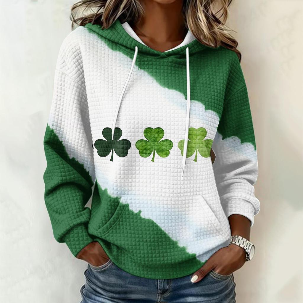 Women's printed loose-fitting long-sleeved blouse
