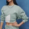 Adidas Originals Classic Series Sports Casual Crewneck Sweatshirt Unisex Sweatshirt Light-Green JL8385
