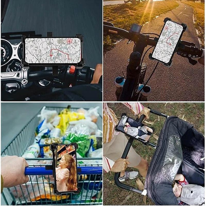 360° Rotatable Electric Bicycle Phone Holder for For Iphone Xiaomi Riding MTB Bike Moto Motorcycle Stand Bracket Non-slip Cycling 3