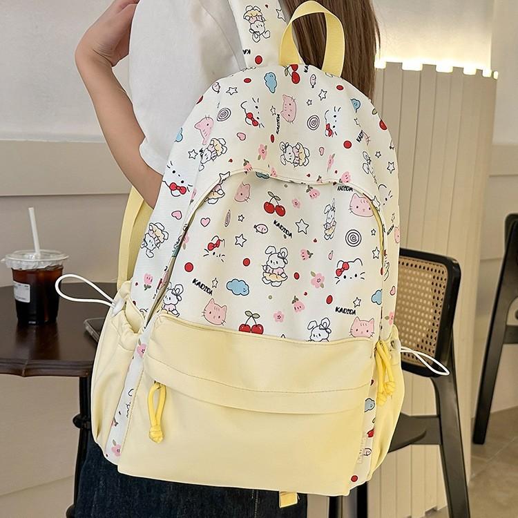 Schoolbag wholesale Korean version ins cartoon kitten backpack primary school bag large capacity high value commuter school backpack