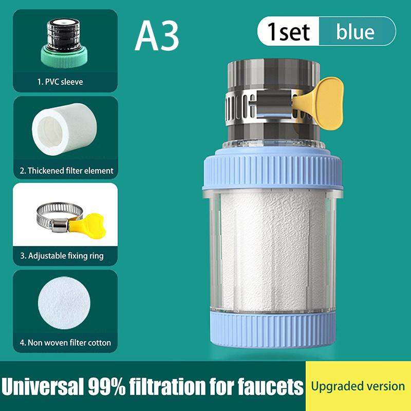 Faucet Filter Element Purifier Sprayer Head Household Water Purifier Filter Shower Remove Chlorine Heavy Metal Filtered