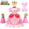 Rozkošný kostým šatů princezny Peach pro děti Ideální na Halloween a hraní rolí