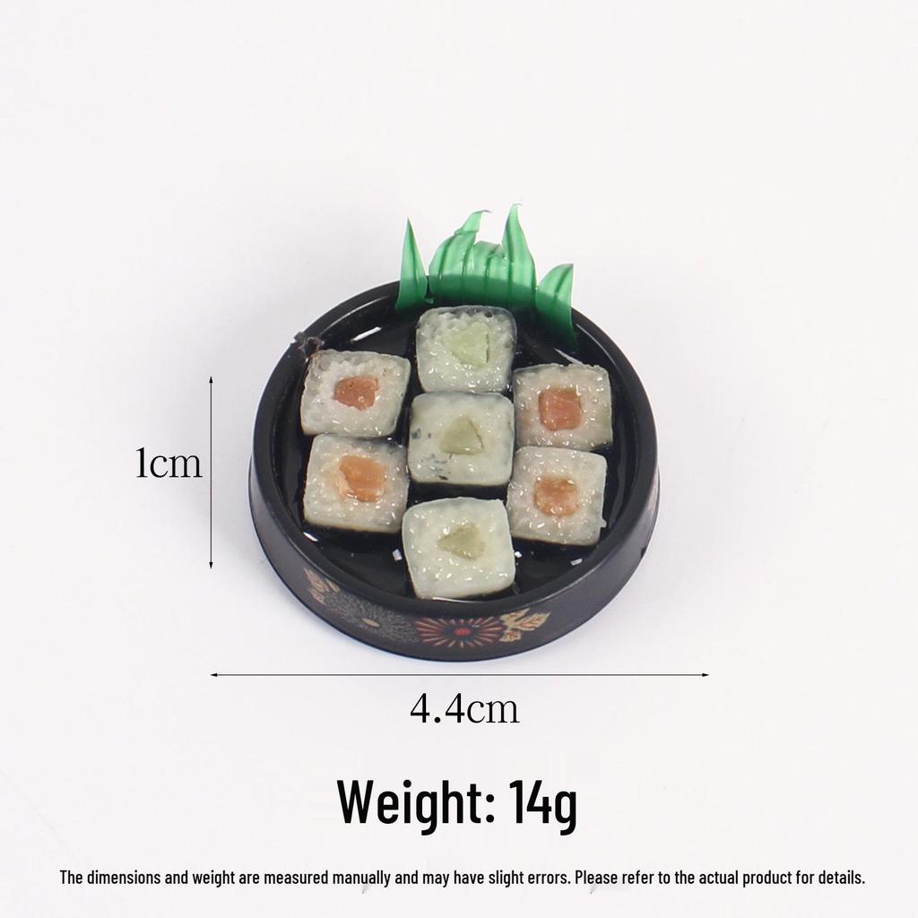 Portachiavi Piatto per Sushi Stile Giapponese - Piccolo Ciondolo Giocattolo