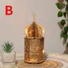 Lámpara de Ramadán de madera, luces LED, decoración de fiesta musulmana, iluminación DIY, lámpara de Ramadán Eid Mubarak, decoración de habitación