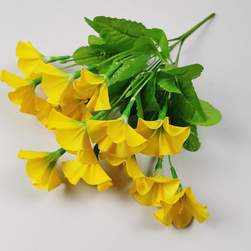 Artificial Morning Glory Floral Table Decoration – Creative Handcrafted Plastic Flowers for Living Room & Wine Cabinet Decor
