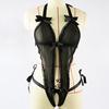 Sexy Black lace Babydoll Lingerie Underwear Sleepwear Bikini Catsuit Stripper Jumpsuit One Size