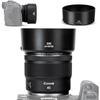 JJC ES-73B Reversible Lens Hood for Canon RF 45mm F1.2 STM Lenses, Compatible with Canon ES-73B, ...