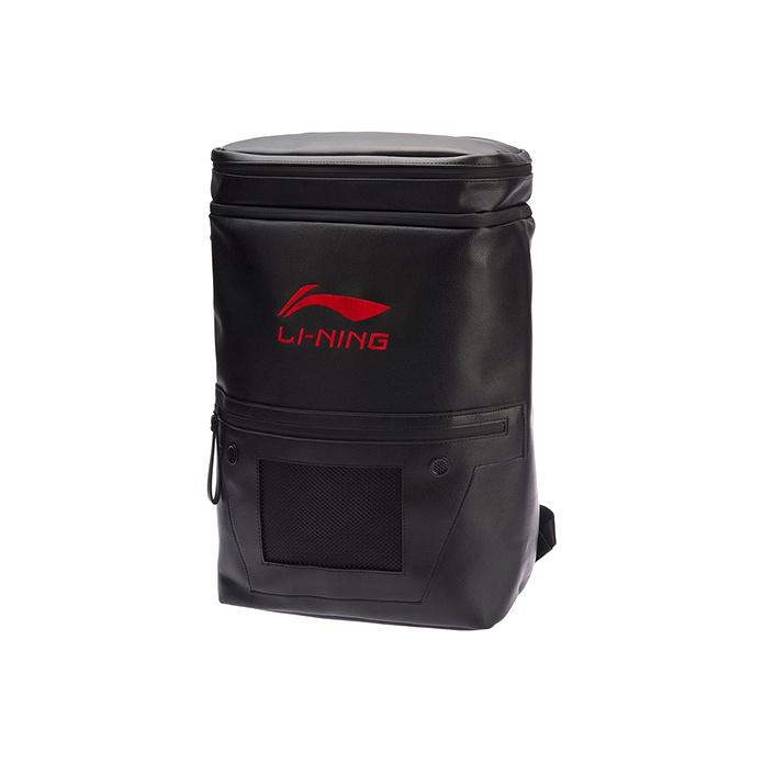 Li-Ning Fashionable Versatile Trendy Polyester Backpack Unisex Backpacks Black ABSN328-1 Black