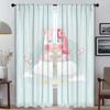 Anti-mosquito Curtains for Camera Cute Animals Blackout Curtain for Room 2 Panel Home Interior Curtains Halloween Decoration