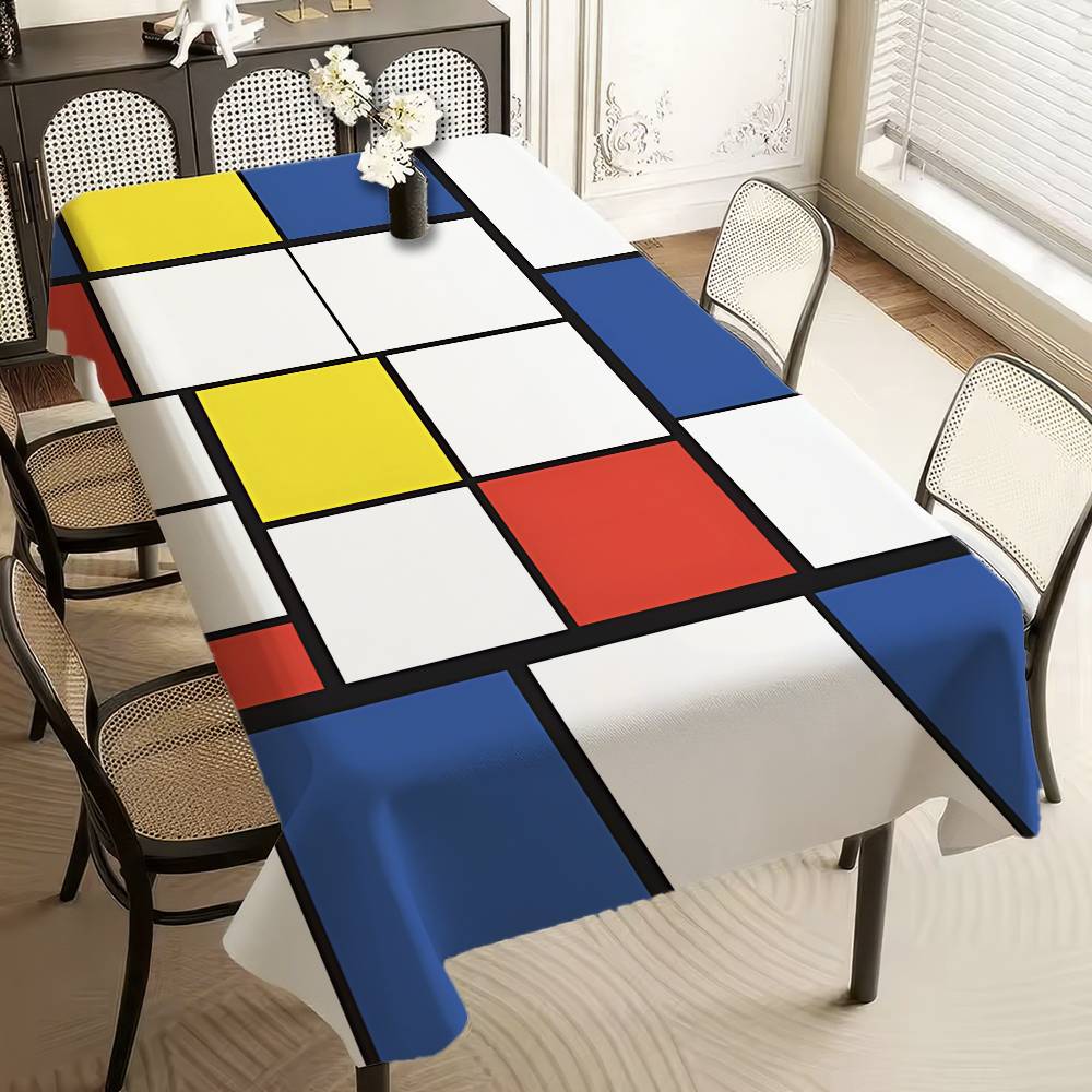 Art P-Piet CC-ornelies M-Mondrian Tablecloth Home Dinner Table Cover Banquet Outdoor Party Cover Hotel Decoration Tablecloths