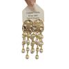 Retro Court Style Fringed Earrings Old Carving Small Fragrant Style Medieval Vintage Light Luxury Temperament Long Earrings