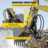 VEVOR Hydraulic Backhoe Thumb, 45.72 cm 12.70 mm Thickness Heavy Duty Excavator Thumb, Black Steel Weld On Thumb Attachments with Hydraulic Cylinder