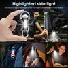 6Pcs Portable Keychain Flashlight Rechargeable Waterproof Mini Keychain Flashlight Phone Charger with 7 Light Mode for Outdoor
