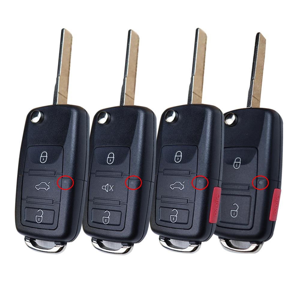 Car Key Fob Case Shell Housing For Volkswagen/Vw Jetta Golf Passat Beetle Skoda Seat Polo B5