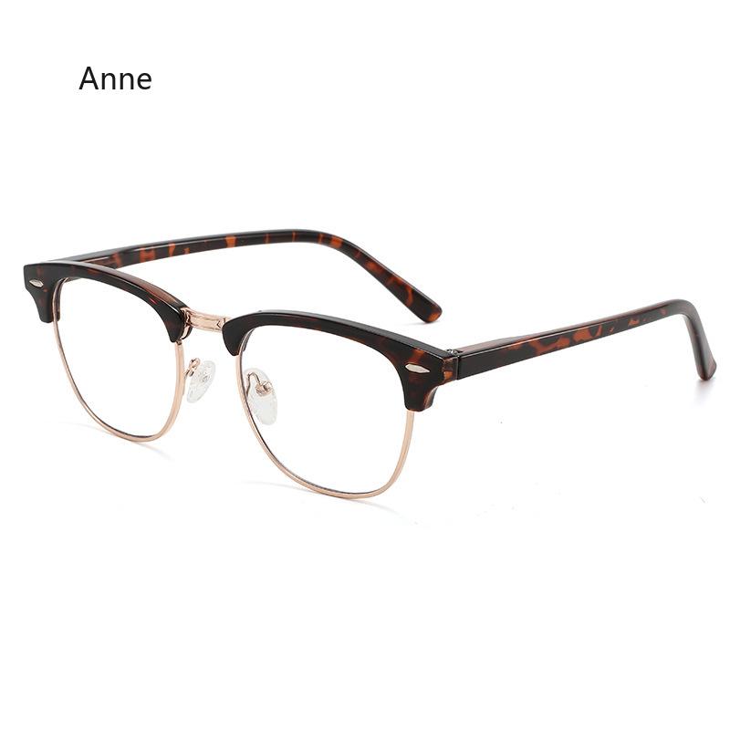 Ochelari de citit pentru presbiopie TR90 Bărbați Vintage de Lux Semi-Rame Ochelari Transparenți Blocare Lumină Albastră Antioboseală Ochelari de Computer