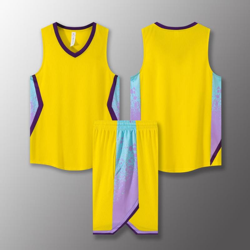 

Children s School Basketball Uniform Multicolor Basketball Sport Set University College Basketball Team Clothes 3XS жёлтый