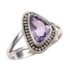 Natural Pink Amethyst Gemstone Handmade 925 Solid Silver Jewelry Ring S.9.5 G5G69