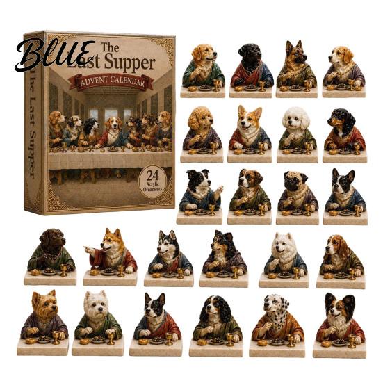 Surprise Mystery Gifts Ornament Set Calendar 24-Day Christmas Advent 2026 Dog Acrylic 2D Educational Holiday