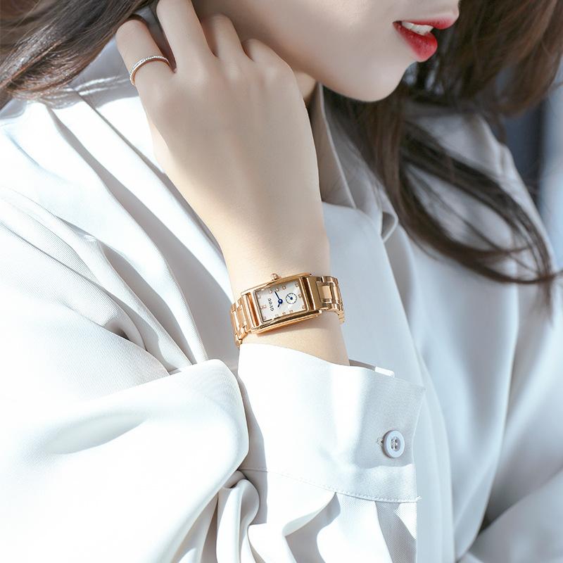 Square Watch for Women, Simple Fashion, Ol Temperament, Square Disc Watch, Waterproof Quartz Watch, Niche Women's Watch