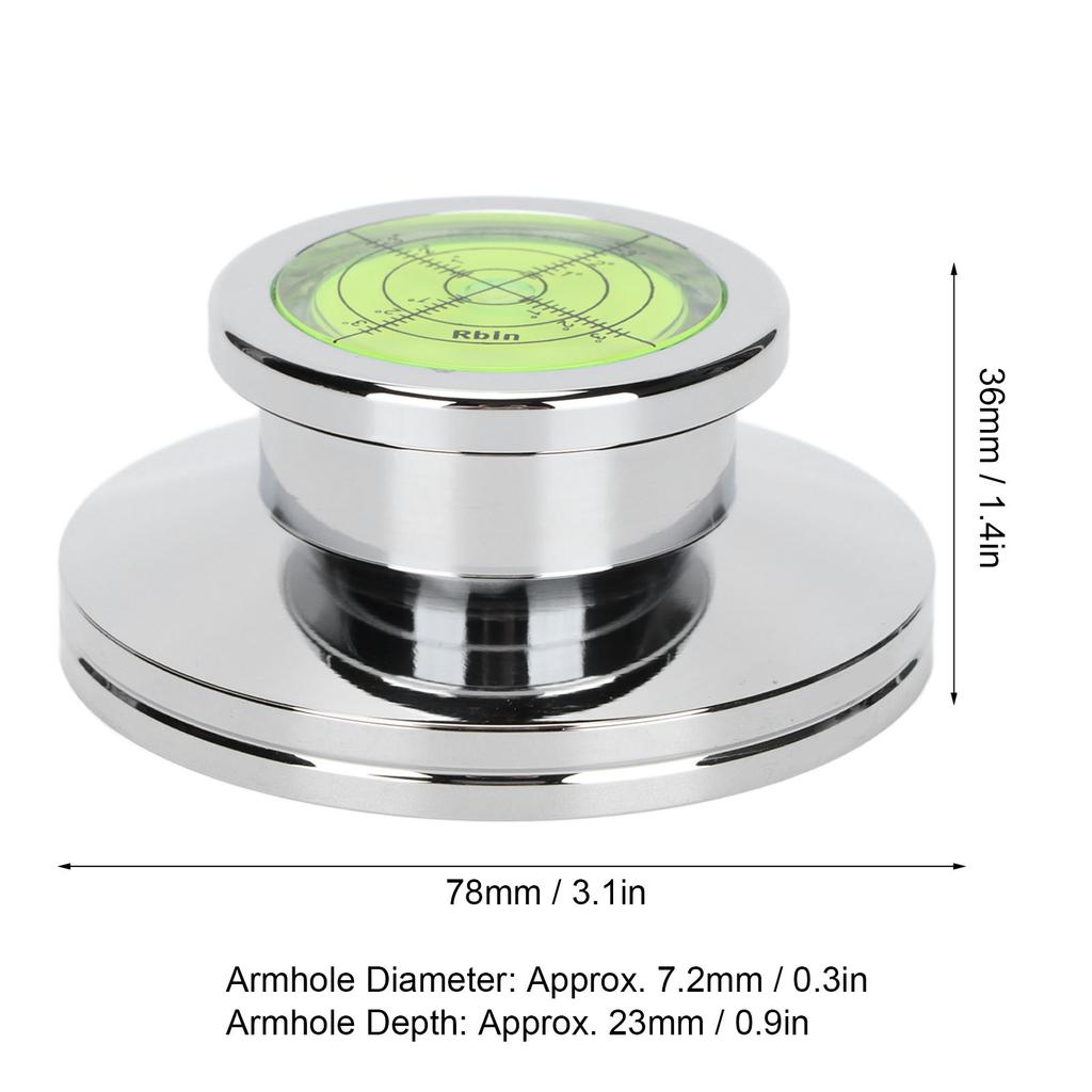 Turntable Stabilizer Aluminum Alloy Record Weight Record Player Clamp for Vibration Balanced