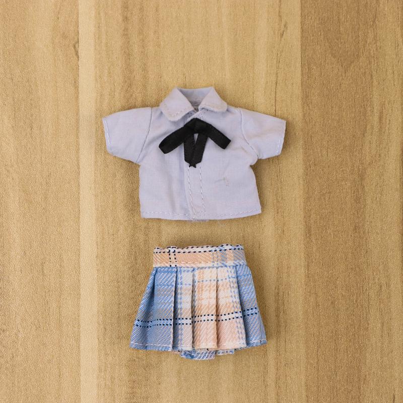 OB11 Doll Uniform Tie Shirt JK Striped Skirt Clothes School uniform, Student Set, JK Uniform, 12 points, BJD Clothing 1/12