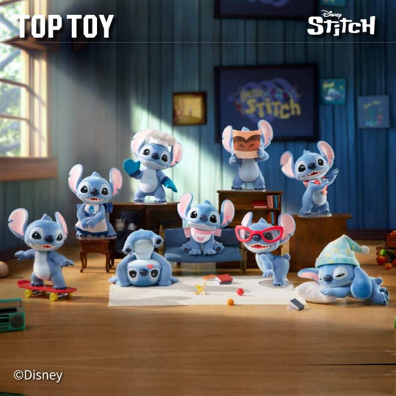 X TOP Hello Stitch Summer Festival Series Blind Box Summer Festival Disney [Disney TOY] "Hello Stitch" Figure, Series, Cute, Stylish, Gift, Surprise,