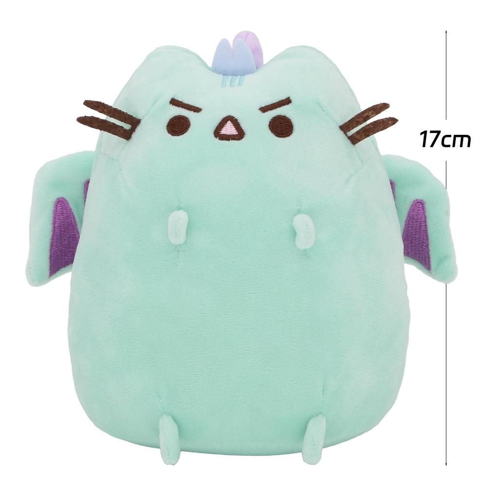 Plyšová tlustá šedá kočka hračka: Témata Sendvič, Zmrzlina, Kobliha, Pizza a Hamburger