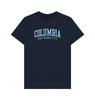 PREMIUM OFFICIAL Columbia University Columbia University Script Unisex Navy T...