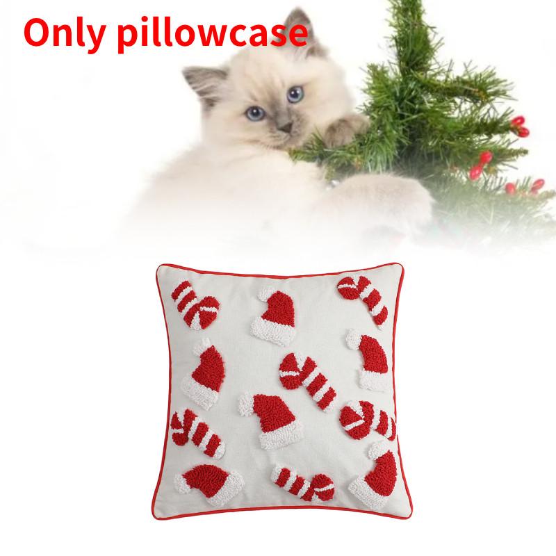 Modern Minimalist Christmas Plush Decorative Pillow Cover Soft Cozy Texture