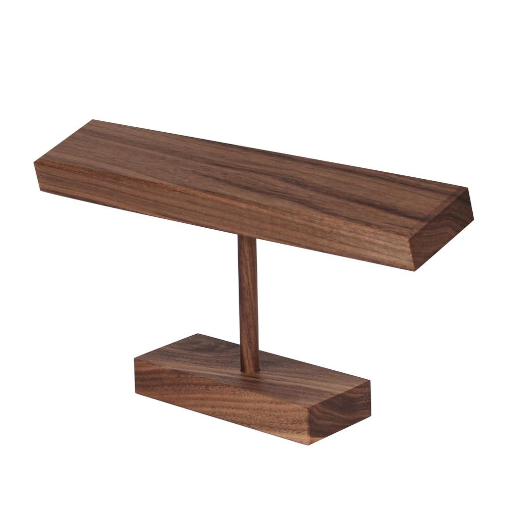 Baskiss Luxury Wooden Watch Stand, Watch Display and Storage for 2-4 Watches, Walnut