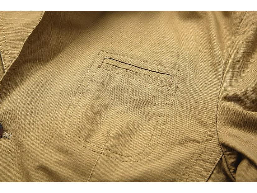 Men's Business Casual Pure Cotton Jacket Coat - Casual Fashion Menswear.