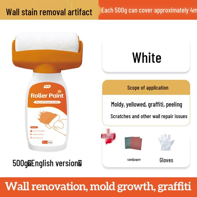 Odorless Water-Based White Wall Paint for Household Graffiti and Renovation