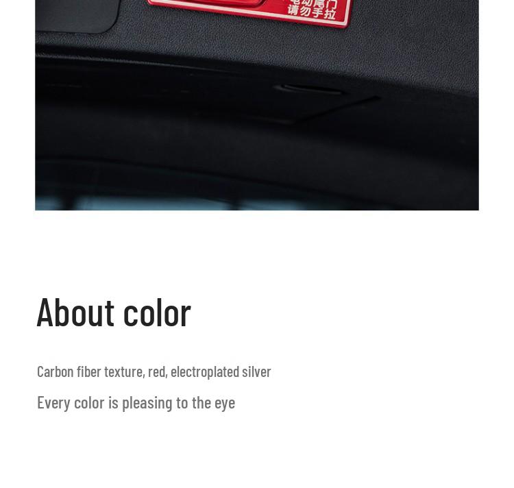 Porsche Elektrische Heckklappe Warnaufkleber