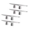 4PCS 6in Open Base Boat Cleat 316 Stainless Steel Polished Dock Cleats Tie Down for Yacht Cargo Ship Speedboat