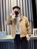 Men's Trendy Stand Collar Workwear Jacket - Cool & Casual Spring/Autumn Outerwear