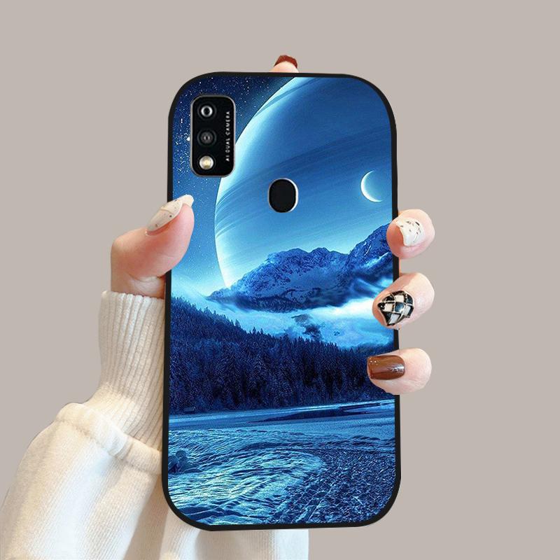 For ZTE Blade A51 Case A52 A53 Color Painted Soft Silicone Phone Cover Cases For ZTE Blade A31 Fashion Protective Fundas Coque