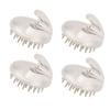 4pcs Silicone Scalp Massager Shampoo Brush Waterproof Massage Portable Men Women Shower Scalp Scrubber for Home Travel
