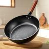 Handmade Iron Pan Stir Fry Pan Old-fashioned Stir Fry Pan Milk Pan Non Stick Pan Induction Cooker Uncoated Iron Pan