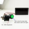 6V - 30V Digital Display PWM DC Motor Speed Controller with IR Remote Control for Automobile Heater / Defroster / Fans